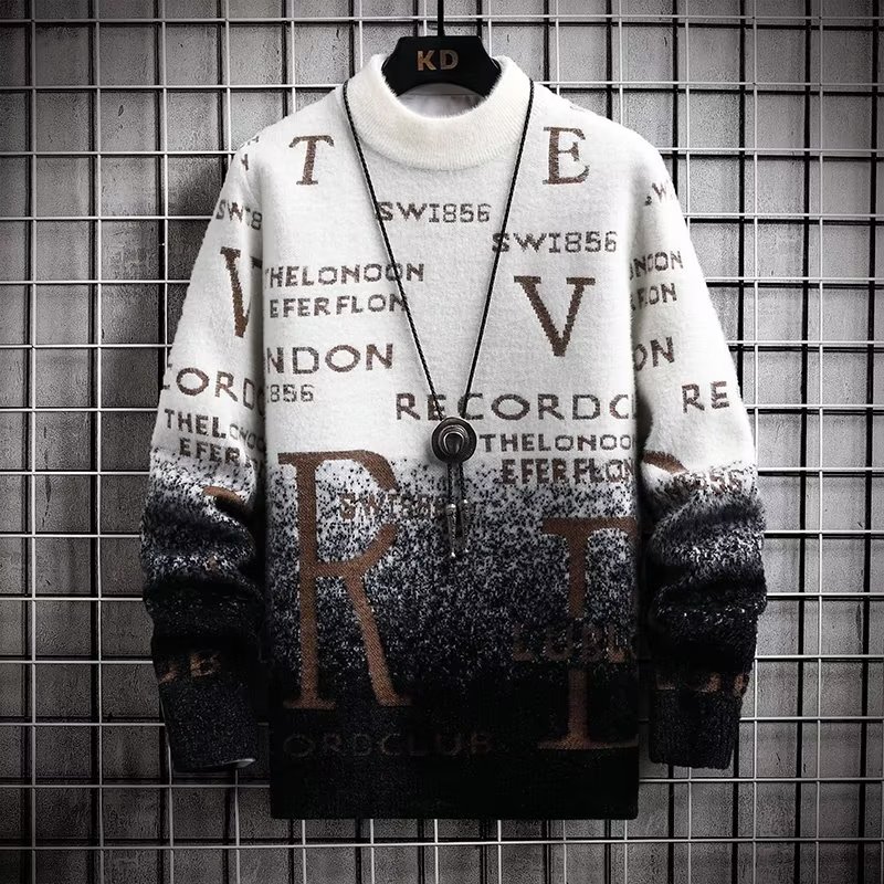 Winter Clothing English - 2022 Autumn Winter Men's Sweater Korean