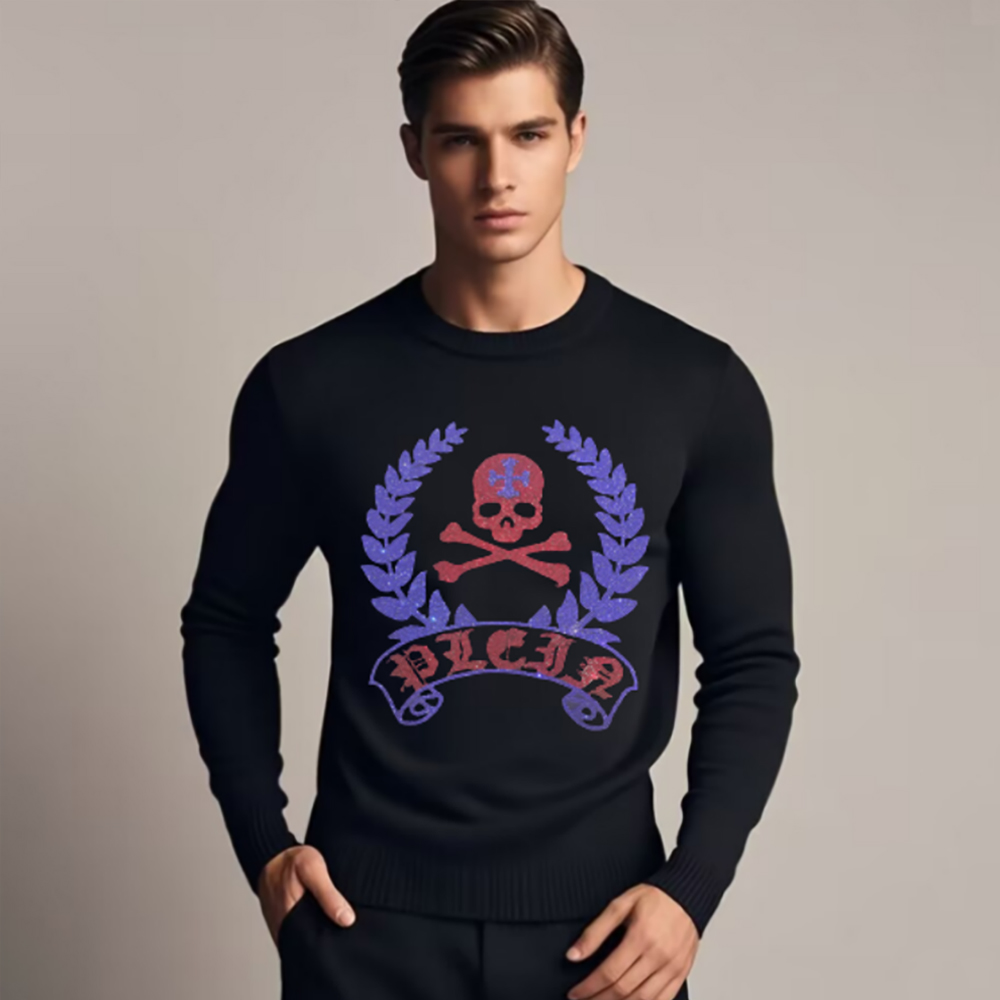 Men's Skull Head Sweatershirts - Winter Clothing English 评论和价格