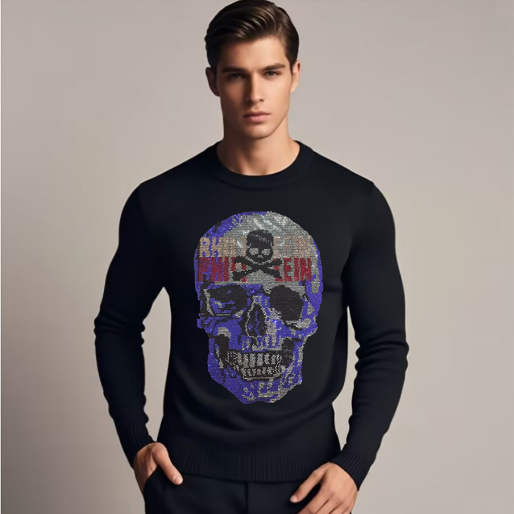 Men's Skull Head Sweatershirts - Winter Clothing English 评论和价格