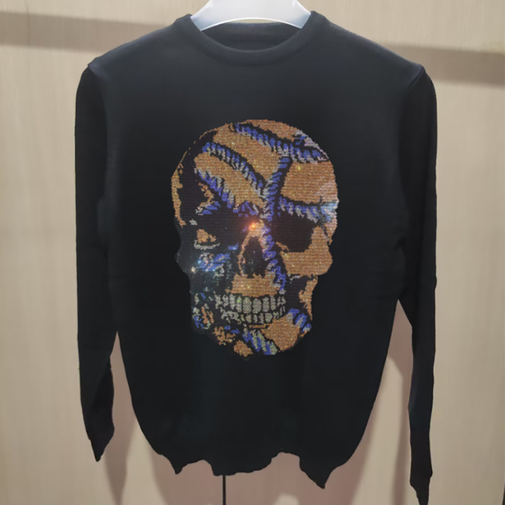 Men's Skull Head Sweatershirts - Winter Clothing English 评论和价格
