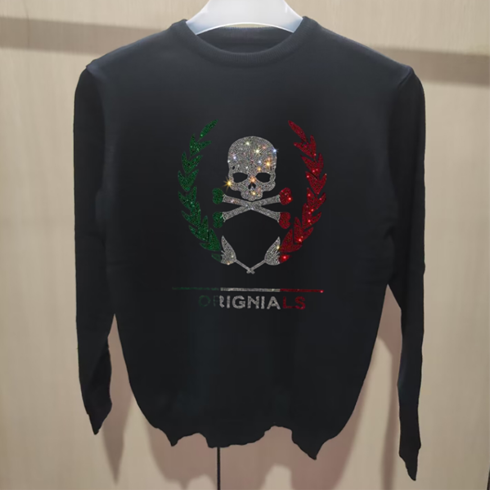 Men's Skull Head Sweatershirts - Winter Clothing English 评论和价格