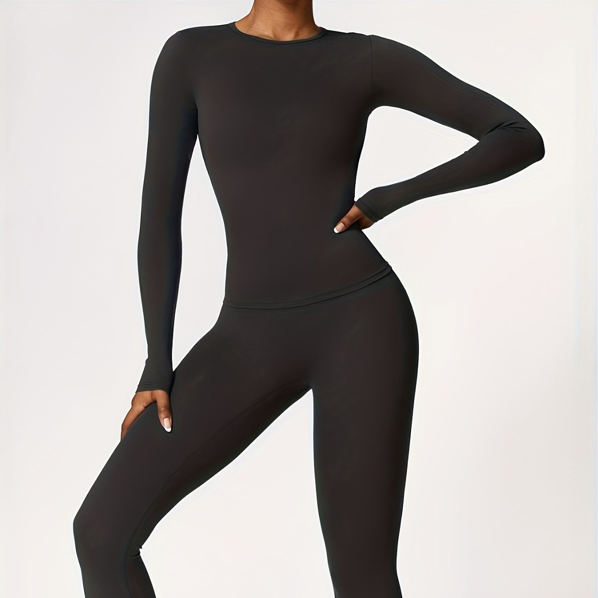 Tight-fitting yoga suit slim l - Winter Clothing For 评论和价格