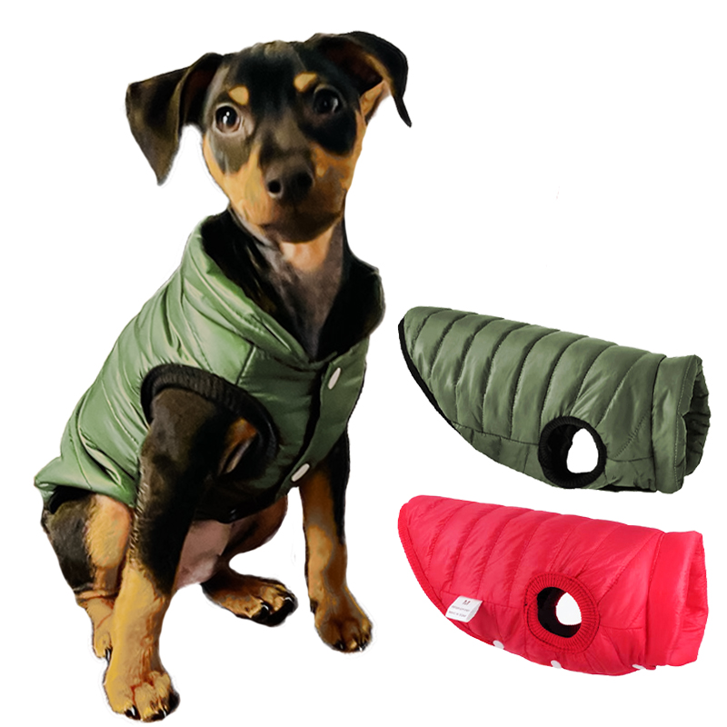 Warm Pet Dog Vest Jacket Autum - Winter Clothing In French 评论和价格