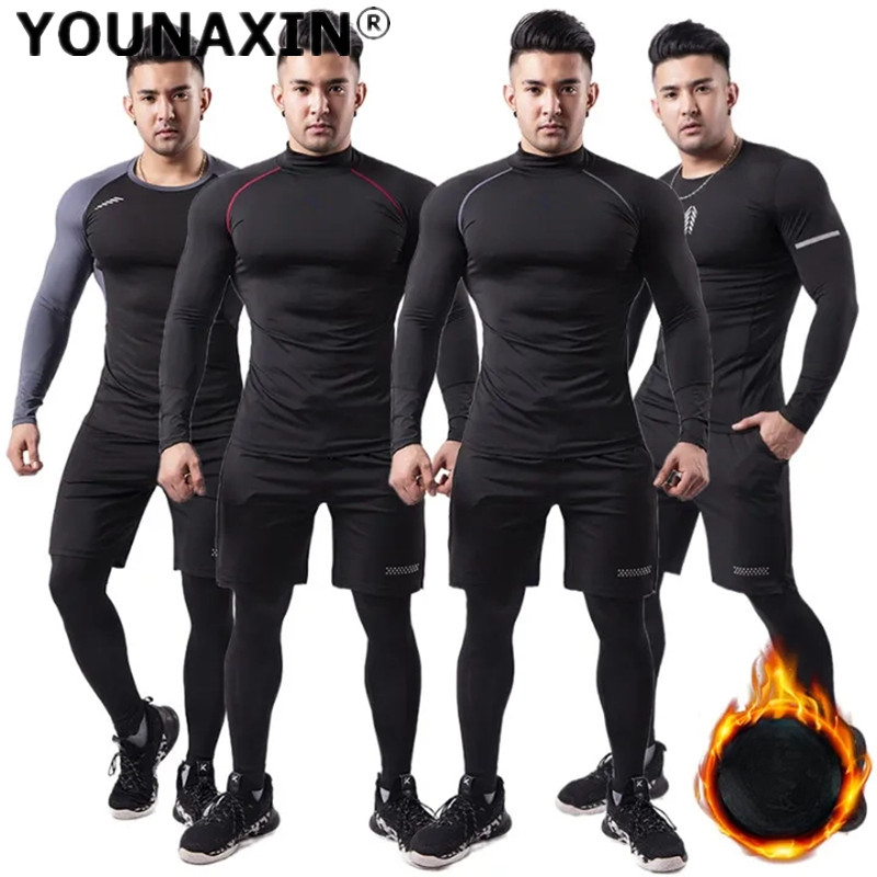 3-piece Men Plush Warm Sports  - Warm Winter Clothing 评论和价格