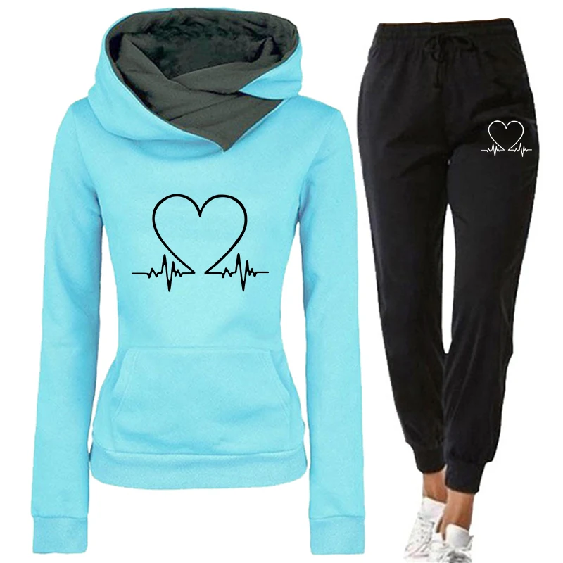 Woman Tracksuit Two Piece Set  - Warm Winter Clothing 评论和价格