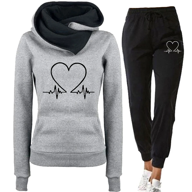 Woman Tracksuit Two Piece Set  - Warm Winter Clothing 评论和价格