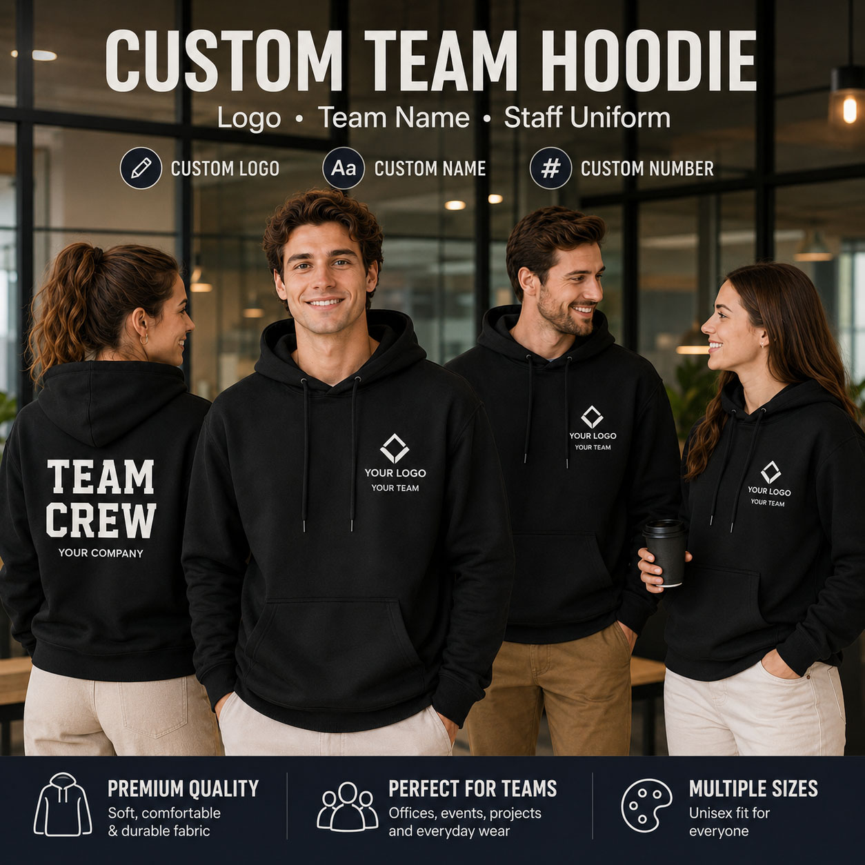 Company Hoodie Custom Logo Uni - Winter Clothing Companies 评论和价格