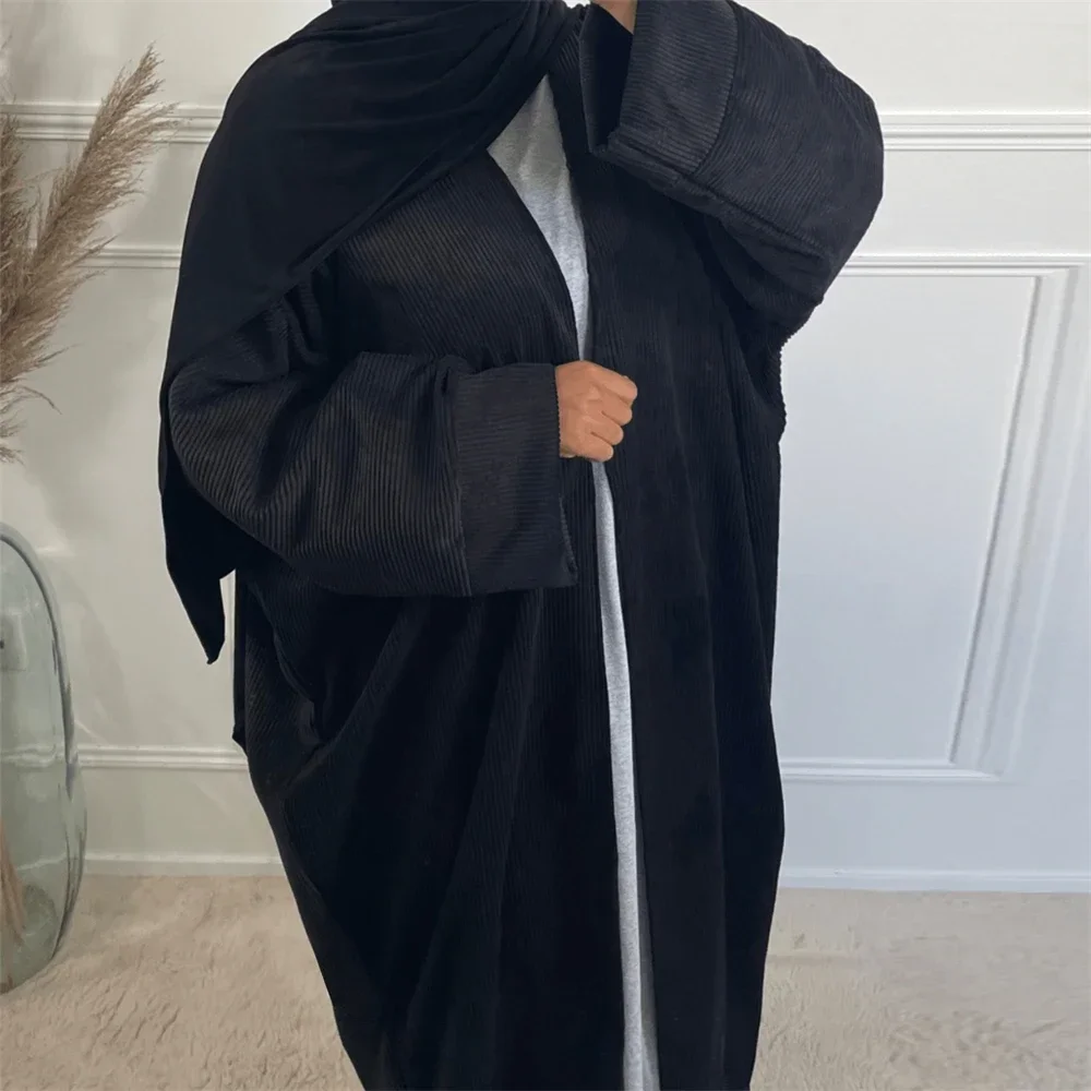 Winter Abaya Corduroy Muslim W - Winter Clothing Dubai 评论和价格