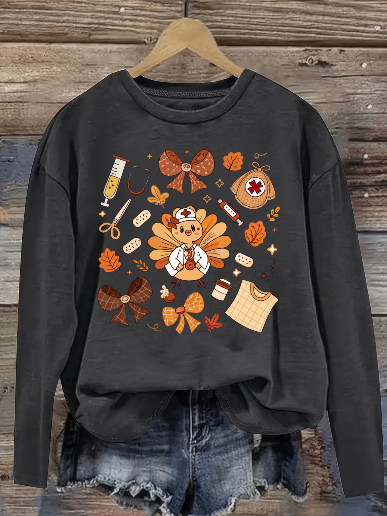 Women's Casual Long Sleeve Cre - Winter Clothing For 评论和价格