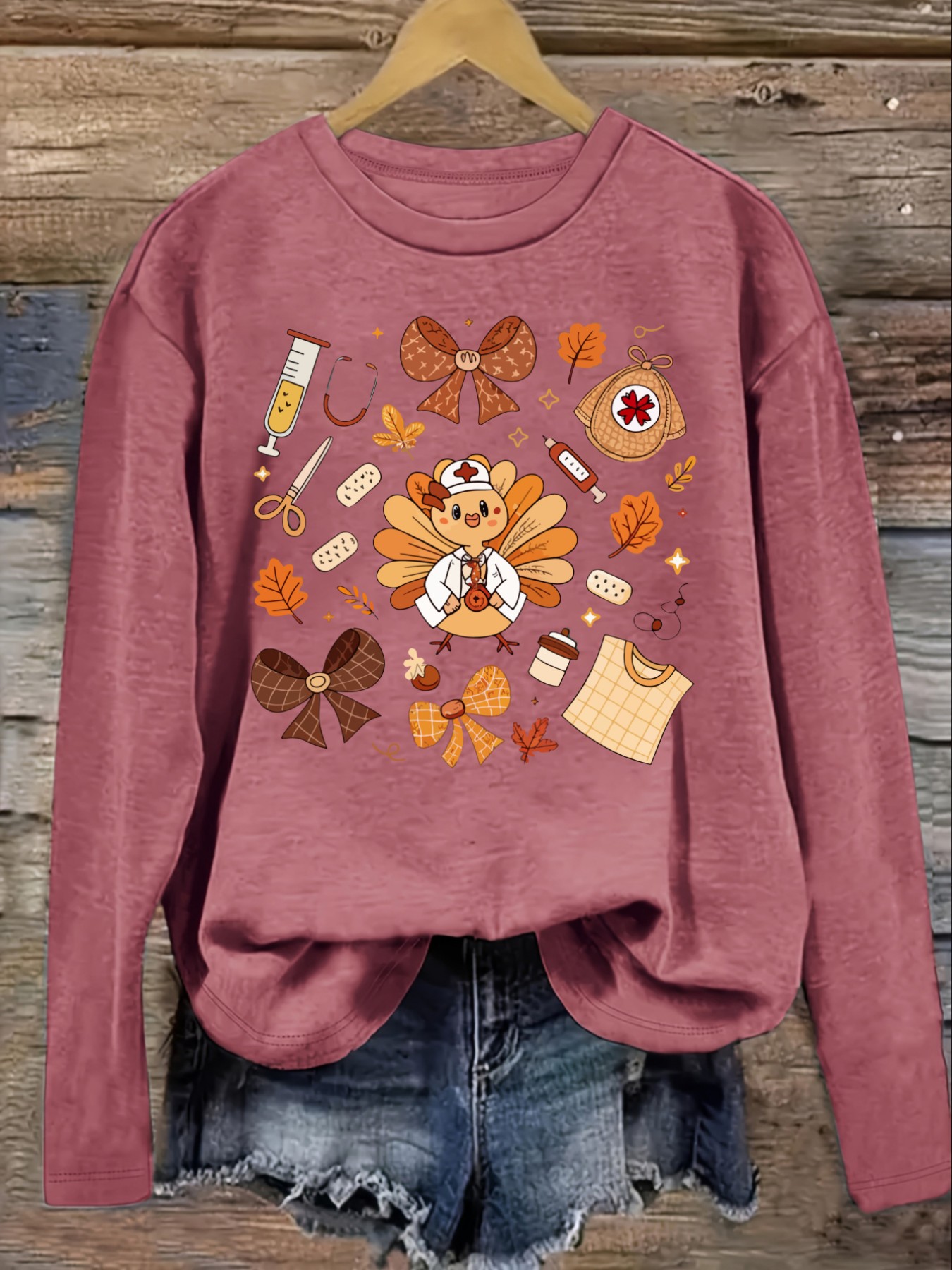 Women's Casual Long Sleeve Cre - Winter Clothing For 评论和价格