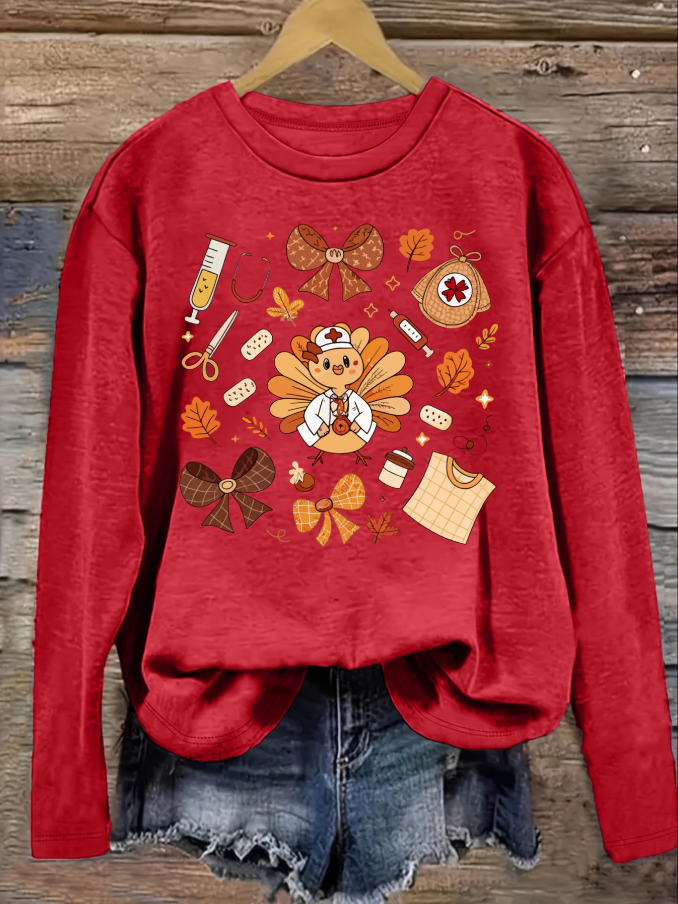 Women's Casual Long Sleeve Cre - Winter Clothing For 评论和价格