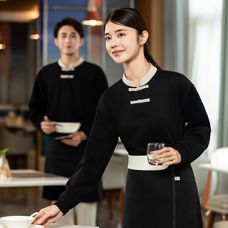 Chinese-style waiter sweatshir - Winter Clothing Companies 评论和价格