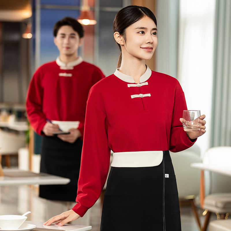 Chinese-style waiter sweatshir - Winter Clothing Companies 评论和价格