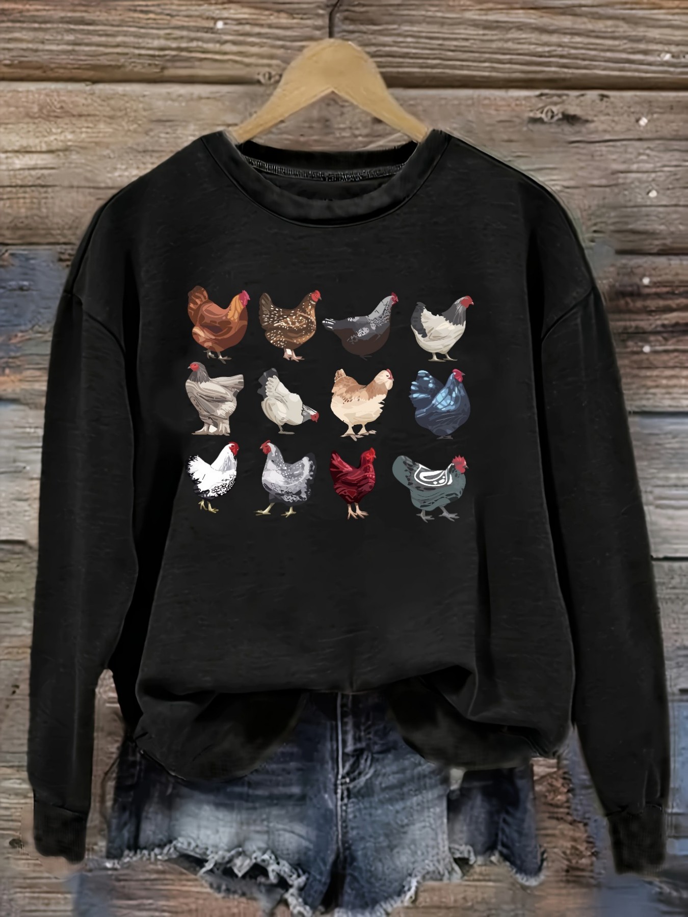 Women's Casual Long Sleeve Cre - Winter Clothing For 评论和价格