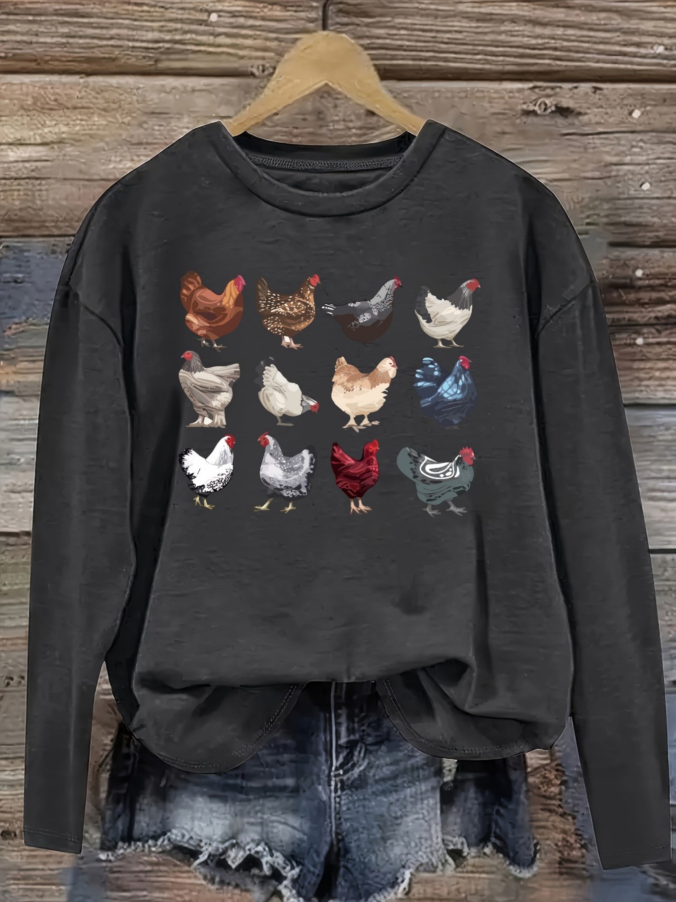 Women's Casual Long Sleeve Cre - Winter Clothing For 评论和价格