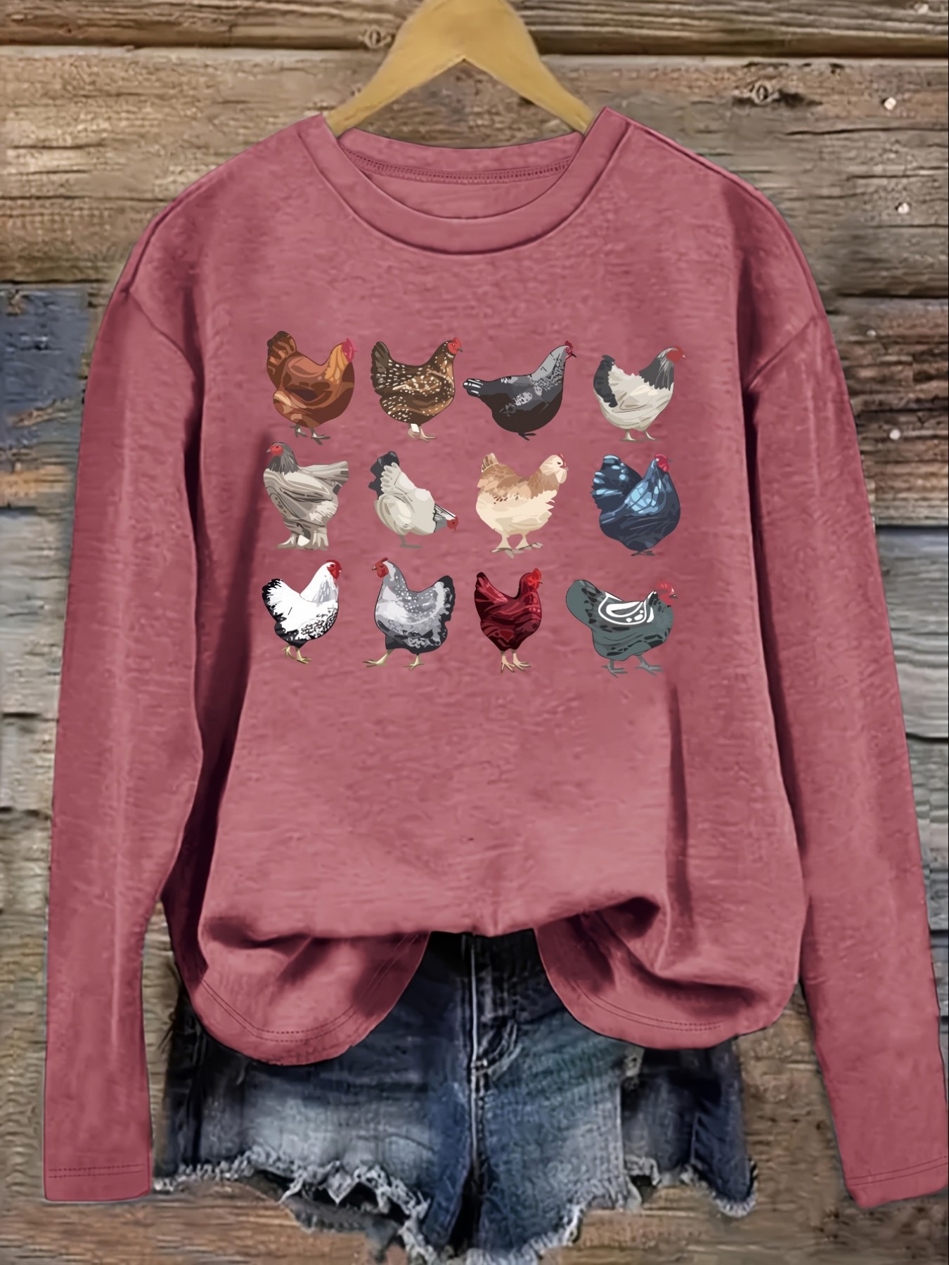 Women's Casual Long Sleeve Cre - Winter Clothing For 评论和价格