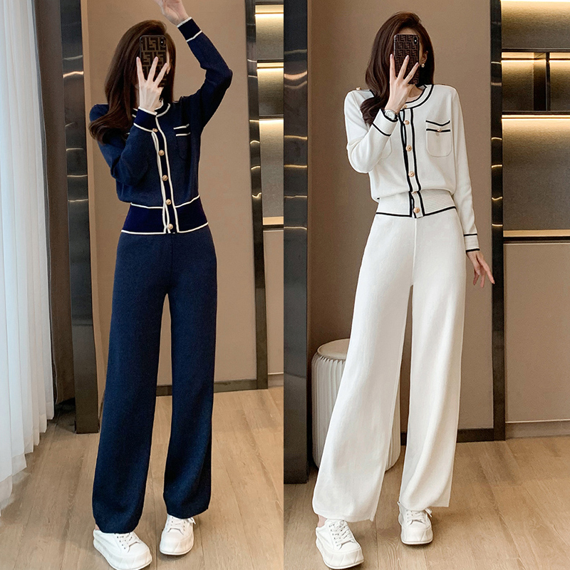 Autumn Winter Striped Knitted  - Winter Clothing Kit 评论和价格