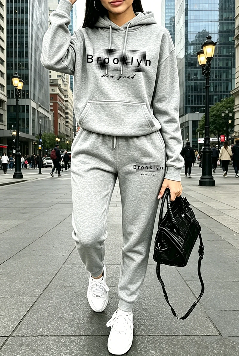 Womens Tracksuit Printing Casu - Winter Clothing For 评论和价格