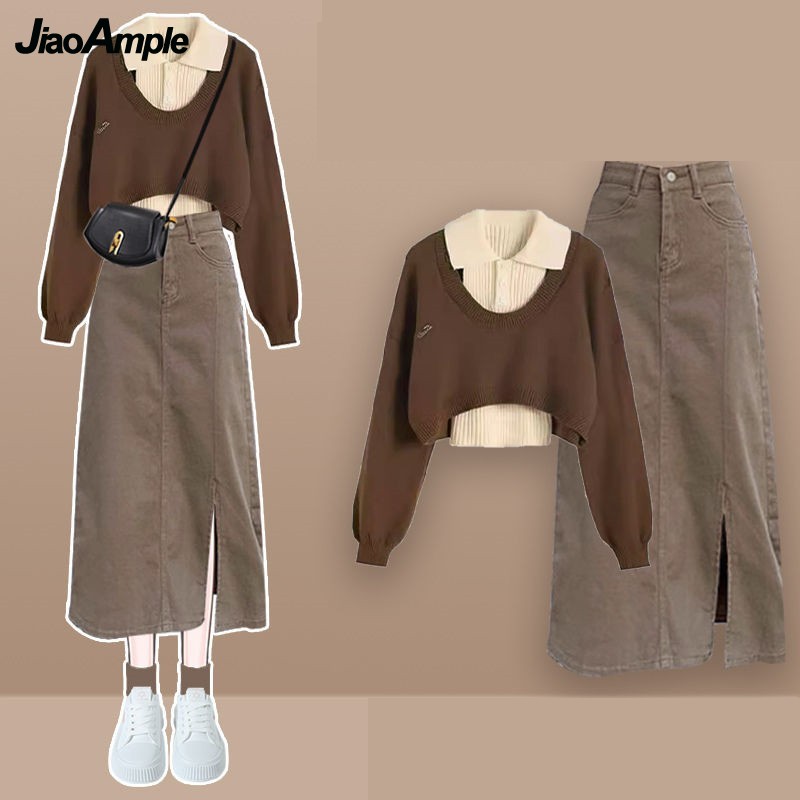 Women Spring Autumn New Vintag - Winter Clothing Kit 评论和价格