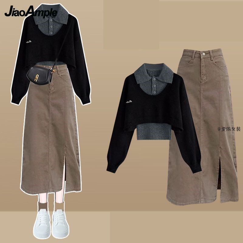 Women Spring Autumn New Vintag - Winter Clothing Kit 评论和价格