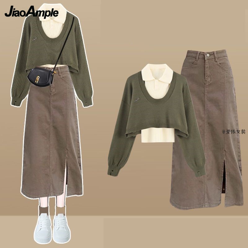 Women Spring Autumn New Vintag - Winter Clothing Kit 评论和价格