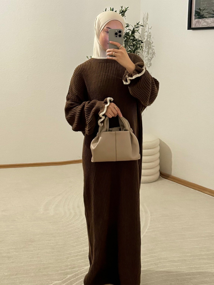 Muslim Women Winter Dubai Abay - Winter Clothing Dubai 评论和价格