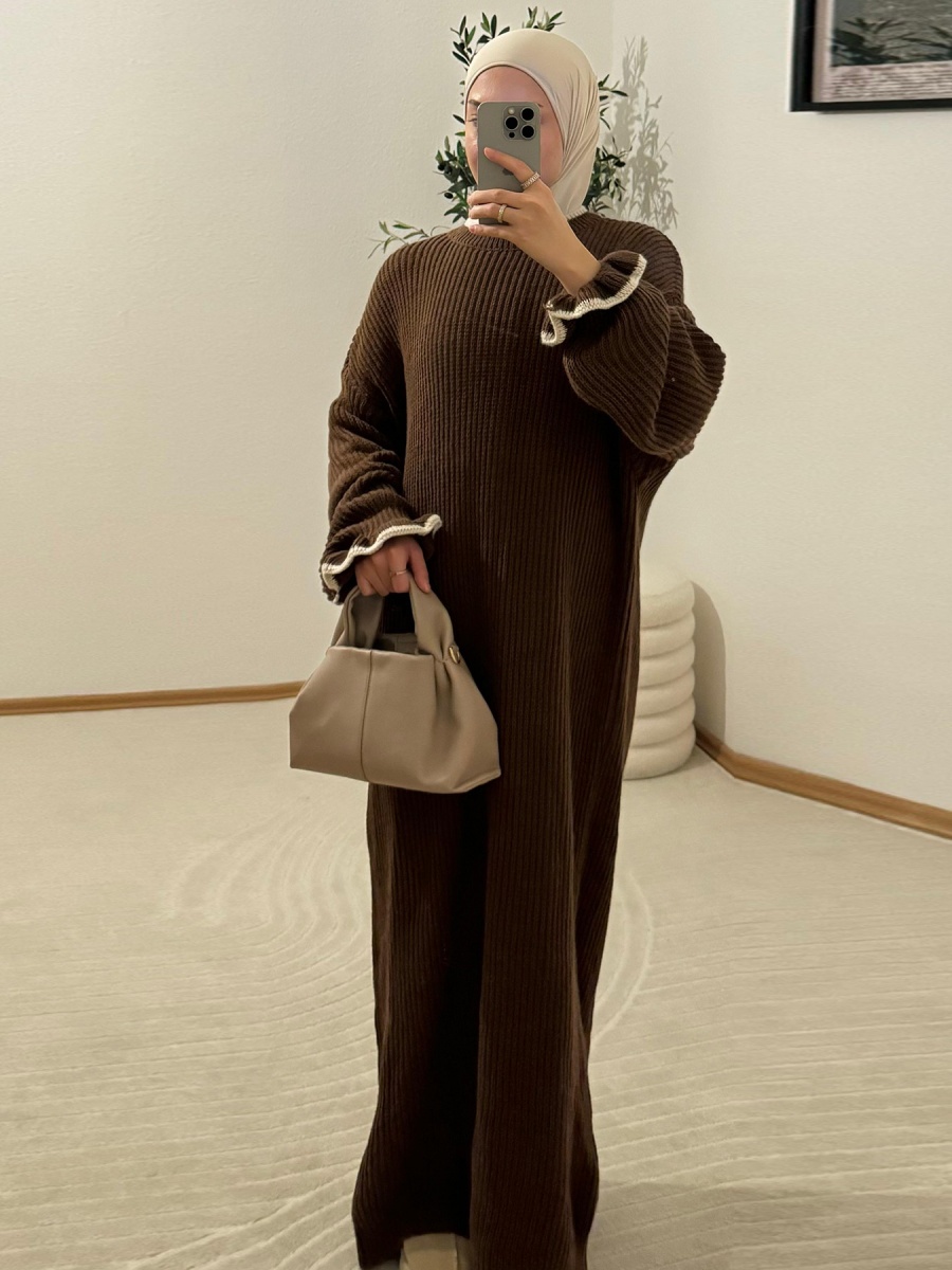 Muslim Women Winter Dubai Abay - Winter Clothing Dubai 评论和价格