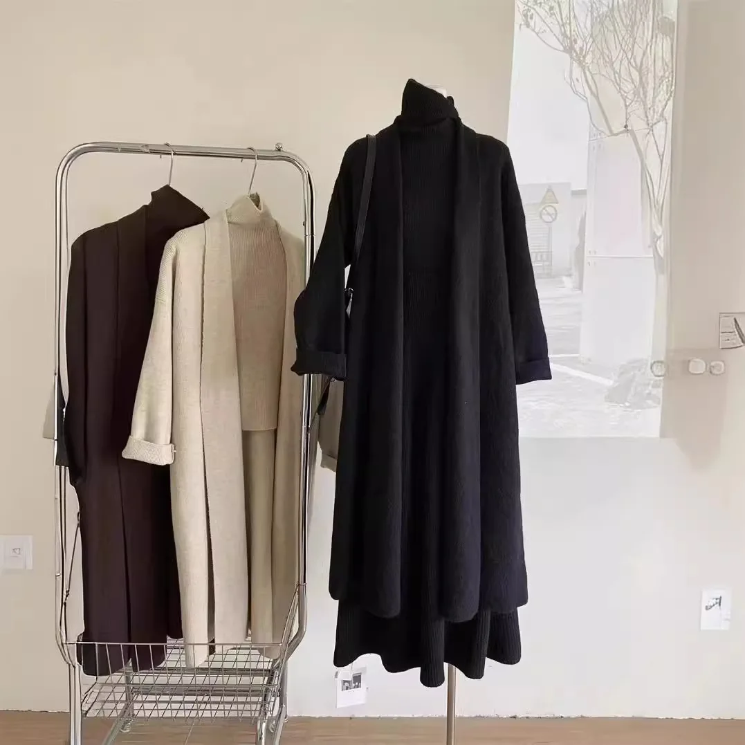 Three Piece Sets Women Long Sw - Winter Clothing Kit 评论和价格