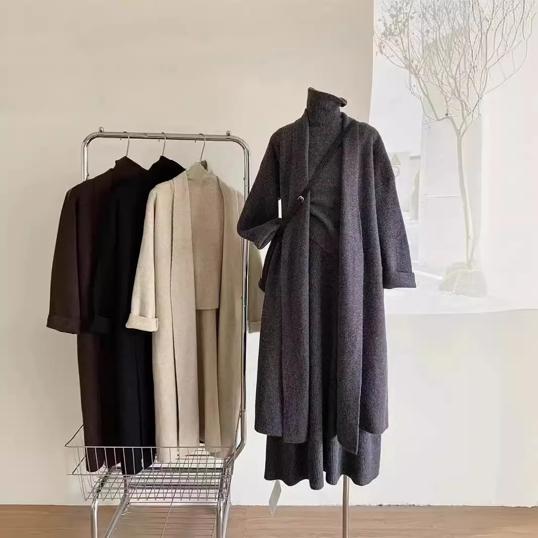 Three Piece Sets Women Long Sw - Winter Clothing Kit 评论和价格