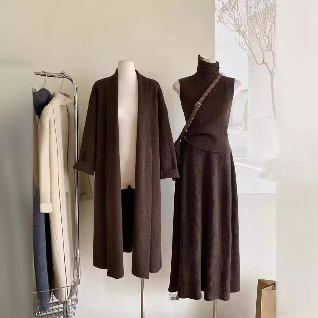 Three Piece Sets Women Long Sw - Winter Clothing Kit 评论和价格