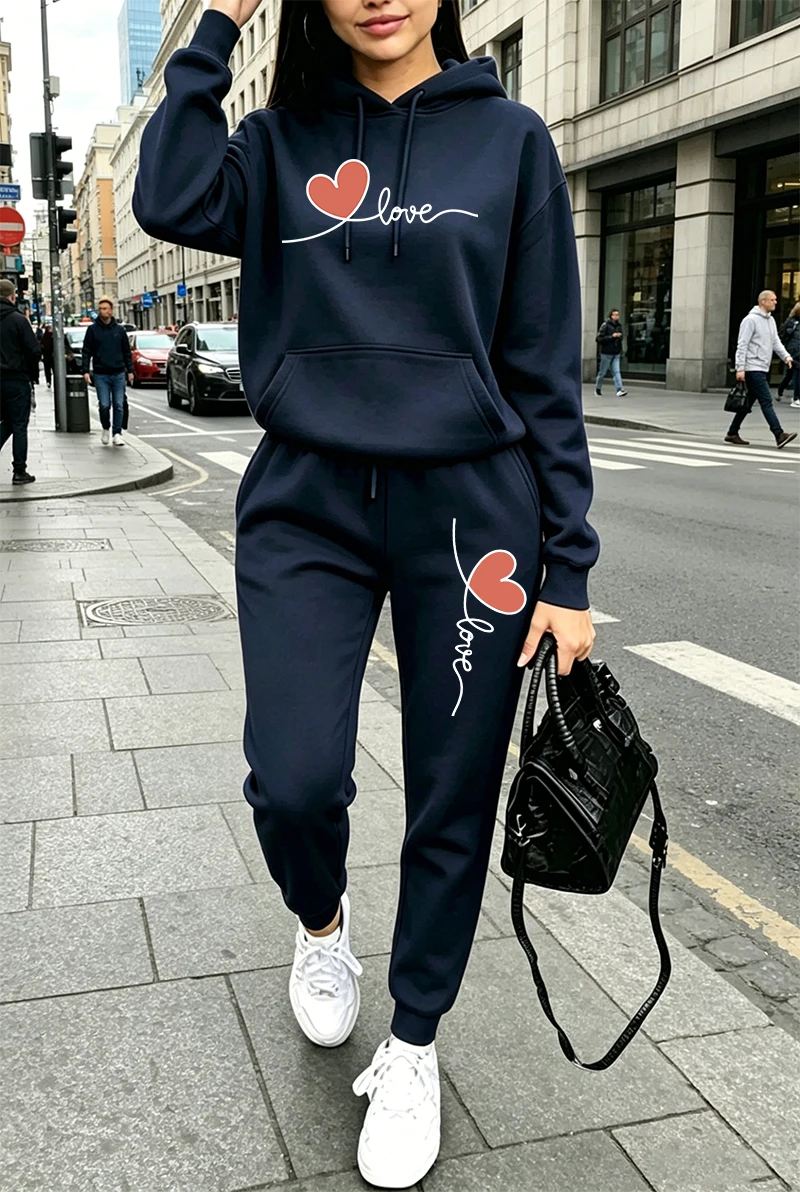 Womens Tracksuit Print Casual  - Winter Clothing For 评论和价格