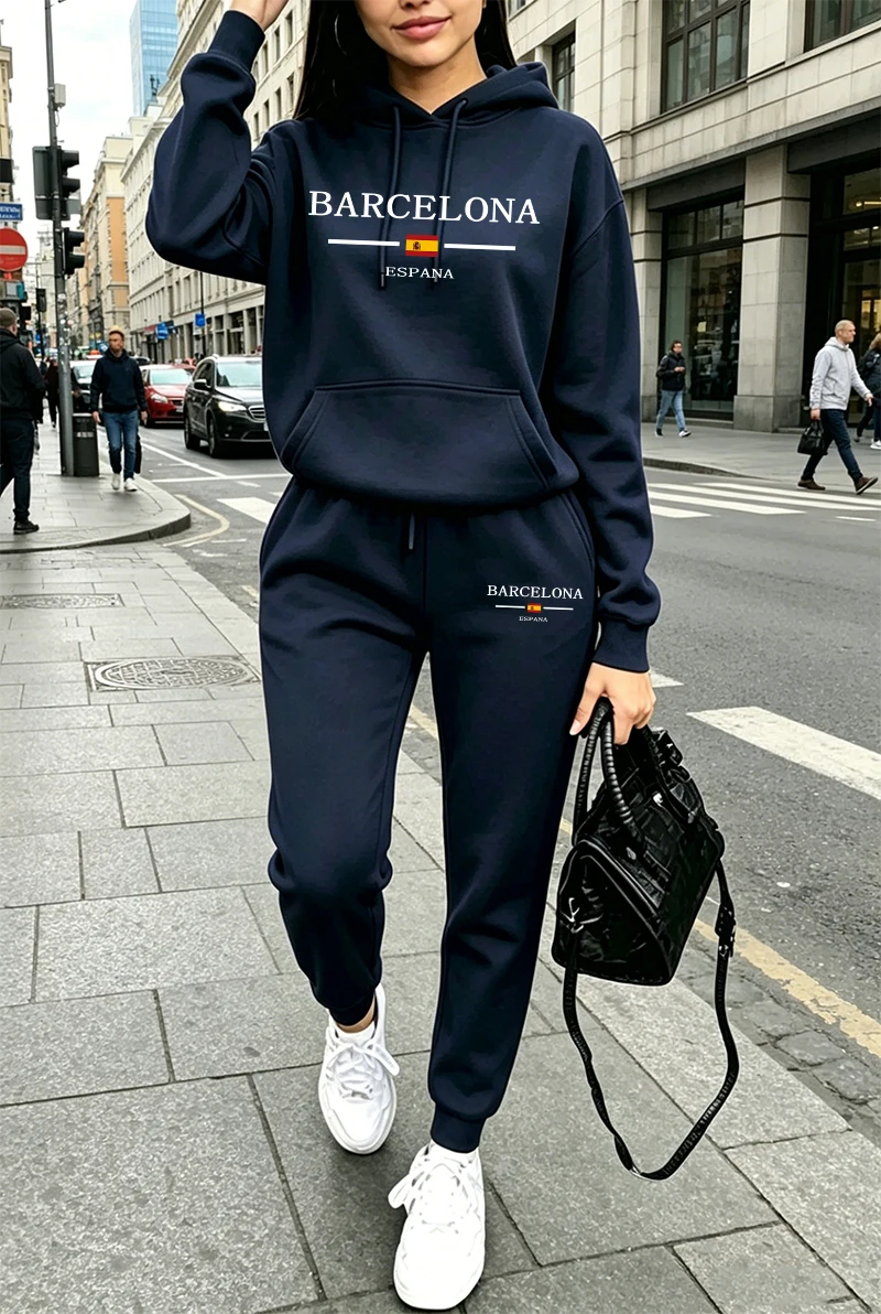 Fashion Womens Tracksuit Print - Winter Clothing For 评论和价格