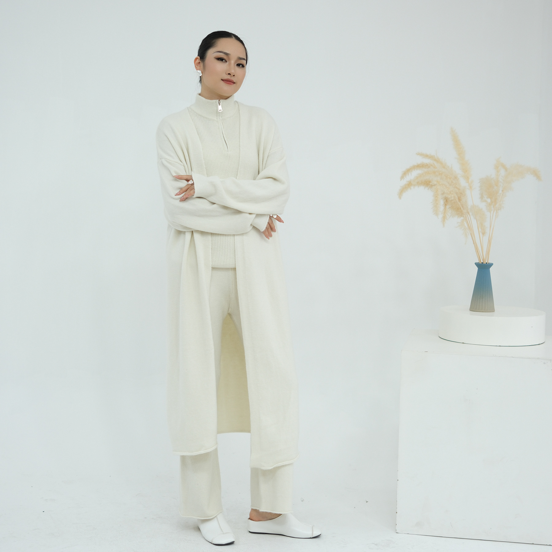3PCS Women Muslim Sweater Sets - Winter Clothing Dubai 评论和价格