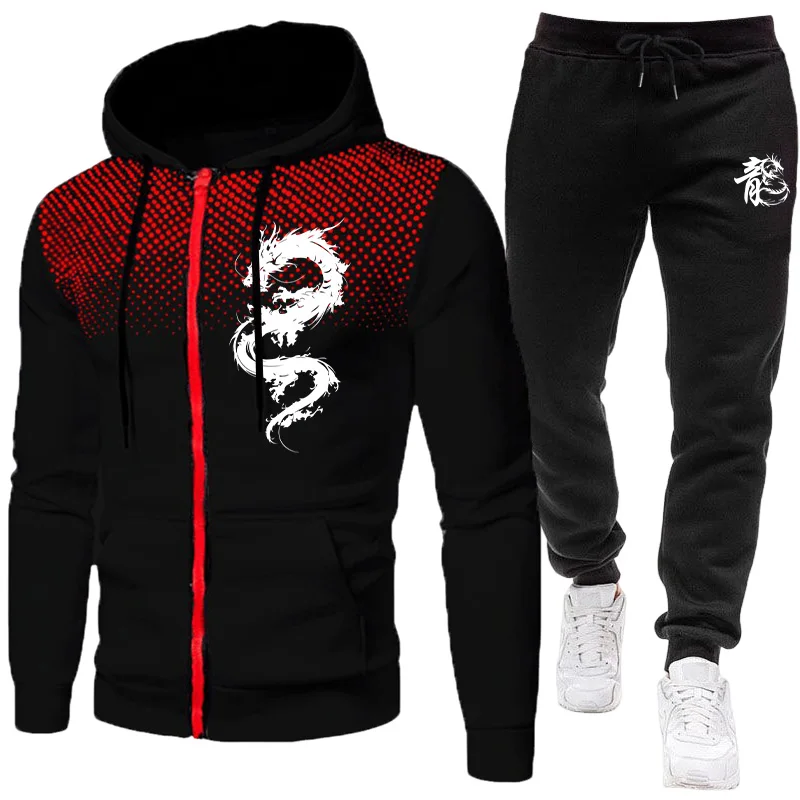 Men's Paris Dragon Pattern Fas - Warm Winter Clothing 评论和价格