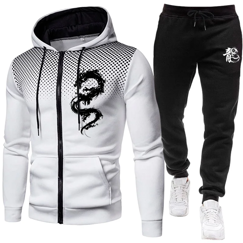 Men's Paris Dragon Pattern Fas - Warm Winter Clothing 评论和价格