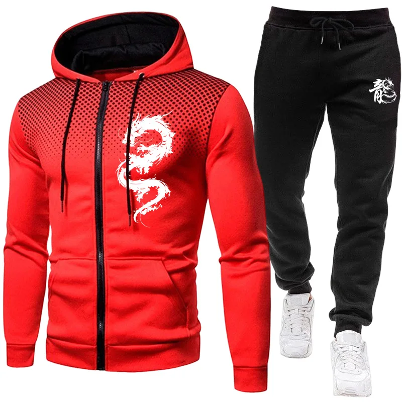 Men's Paris Dragon Pattern Fas - Warm Winter Clothing 评论和价格