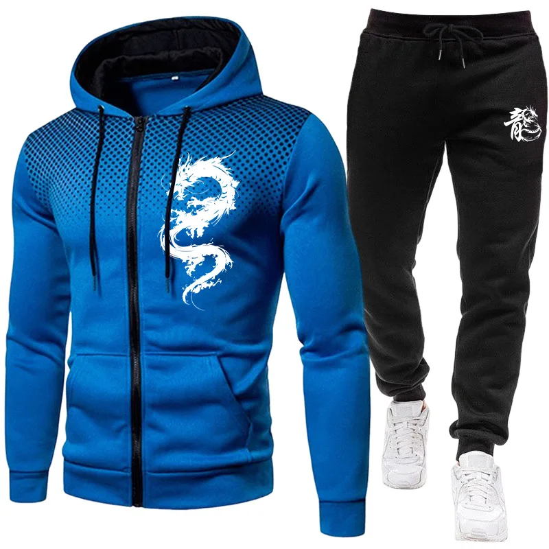 Men's Paris Dragon Pattern Fas - Warm Winter Clothing 评论和价格