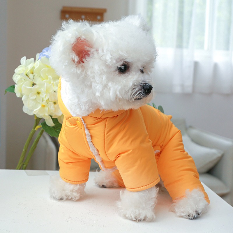 Thick Warm Pet Dog Winter Clot - Winter Clothing In French 评论和价格