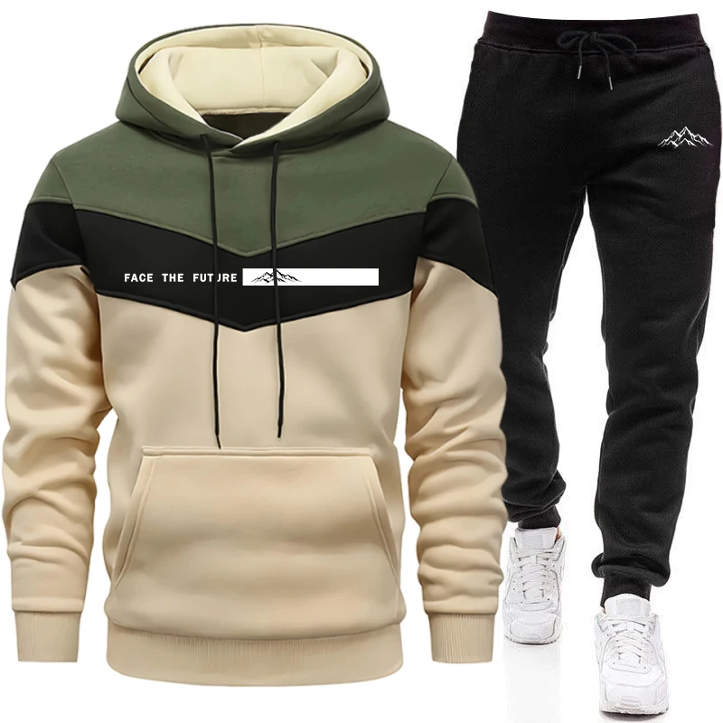 Tracksuit Men's Fashion Casual - Warm Winter Clothing 评论和价格