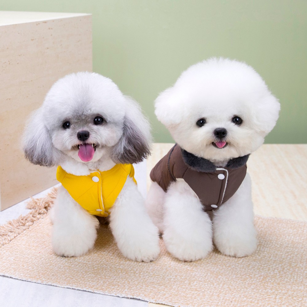 Fur Collar Winter Pet Dog Jack - Winter Clothing In French 评论和价格