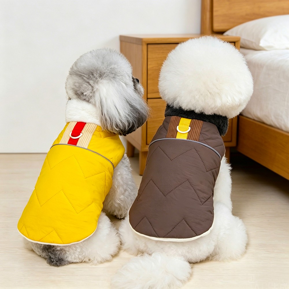 Fur Collar Winter Pet Dog Jack - Winter Clothing In French 评论和价格