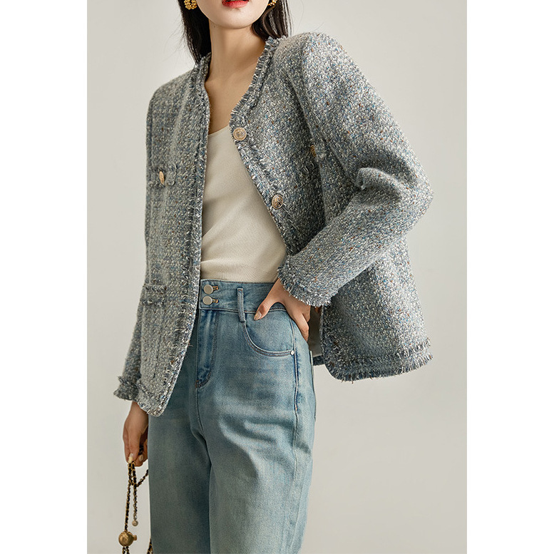 Wool High-end Fringed Small Fr - Winter Clothing In French 评论和价格